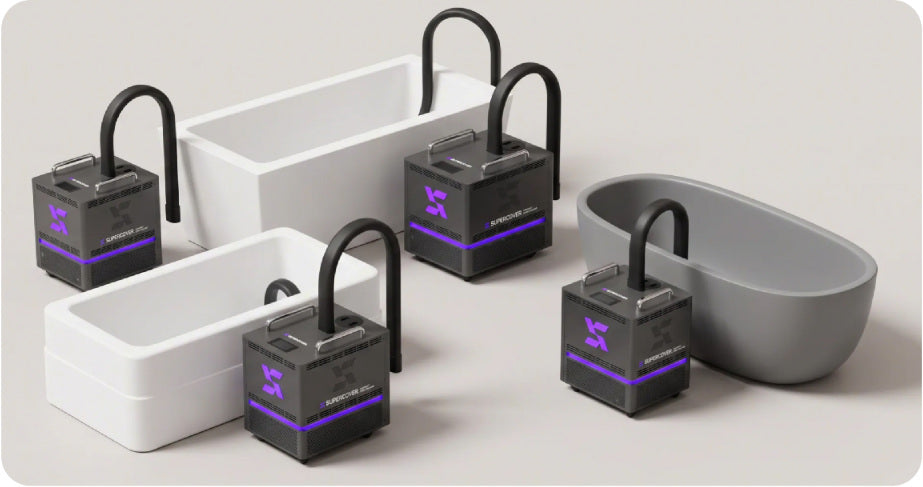 ColdTech Chiller EasySet connected to multiple container styles
